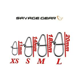 Savage Gear 42 kg 20 Adet Needle Eggsnaps M Rapala Klipsi Fırdöndü
