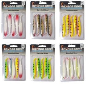 Savage Gear Cannibal Shad 8 cm 5 gr 5 Adet Silikon Yem