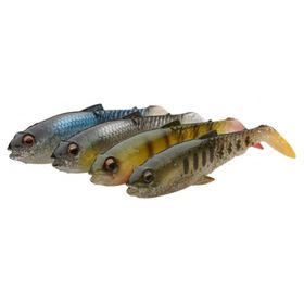 Savage Gear Craft Cannibal Paddletail 12.5 cm 20 gr Clear Water Mix 4 Adet Suni Balık Yemi