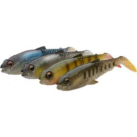 Savage Gear Craft Cannibal Paddletail 12.5 cm 20 gr Clear Water Mix 4 Adet Suni Balık Yemi