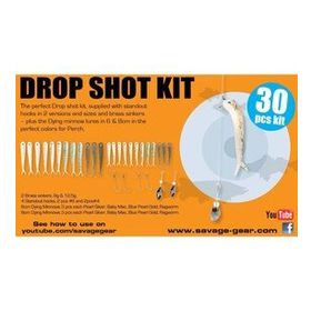 Savage Gear Dying Minnow Drop Shot Pro Pack Kit 30 Adet Nl Suni yem