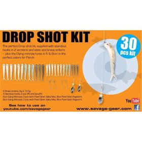 Savage Gear Dying Minnow Drop Shot Pro Pack Kit 30 Adet Nl Suni yem
