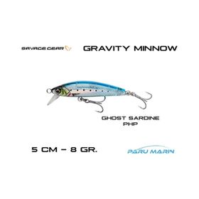 Savage Gear Gravity Minnow 50 mm 8 gr Ghost Sardine Suni Yem