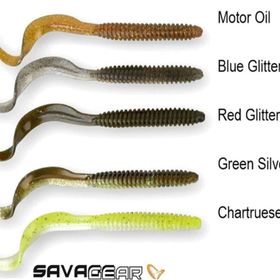 Savage Gear LB Rib Worm 90 mm 10 Adet Suni Yem