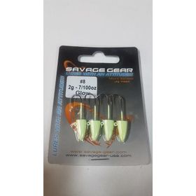 Savage Gear LRF 2 gr 8 4 Adet Glow Micro Sandeel Jighead