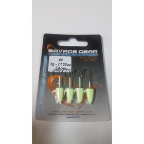 Savage Gear LRF 2 gr 8 4 Adet Glow Micro Sandeel Jighead