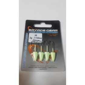 Savage Gear LRF 2 gr 8 4 Adet Glow Micro Sandeel Jighead
