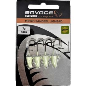 Savage Gear LRF 2 gr 8 4 Adet Glow Micro Sandeel Jighead