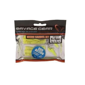 Savage Gear Lrf Micro Sandeel Kit Yellow Lrf Silikon Yem