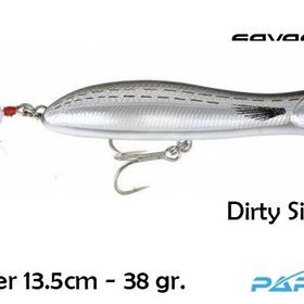 Savage Gear Panic Popper 13.5 cm 38 gr Dirty Silver Mullet Suni Yem