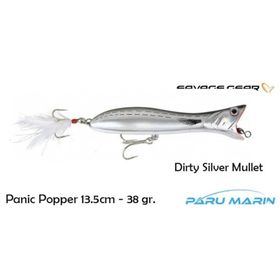 Savage Gear Panic Popper 13.5 cm 38 gr Dirty Silver Mullet Suni Yem