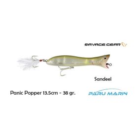 Savage Gear Panic Popper 13.5 cm 38 gr Sandeel Suni Yem