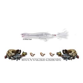 Savage Gear Panic Prey V2 03 White Flash Suni Balık Yemi