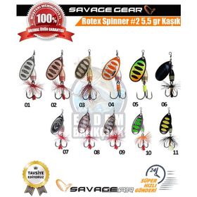 Savage Gear Rotex Spinner #2 5.5 gr Kaşık