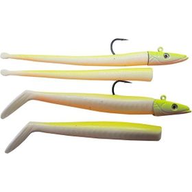 Savage Gear Sandeel And Slug 10 cm 10 gr 32-Lemon Back 4+2 Adet Suni Yem
