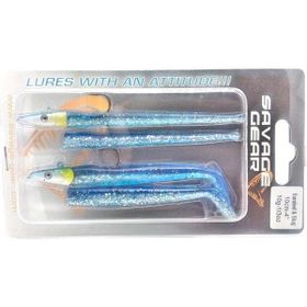 Savage Gear Sandeel and Slug 10 cm 10 gr 4+2 Adet 03-Blue Silver Suni Jig