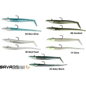 Savage Gear Sandeel And Slug 10 cm 10 gr 4+2 Adet 19-Glow Suni Jig