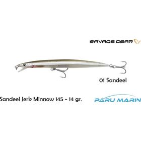 Savage Gear Sandeel Jerk Minnow 145 14 gr 01 Sandeel Suni Yem