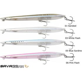 Savage Gear Sandeel Surf Walker 155 23 gr White Flash Suni Balık Yemi