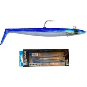 Savage Gear Sandeel V2 12 cm 22 gr Blue Pearl Silver 2+1 Suni Yem