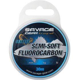 Savage Gear Semi-Soft Fluorocarbon Seabass 30 M 0.39 mm 8.04 kg 17.72 lb Clear Misina