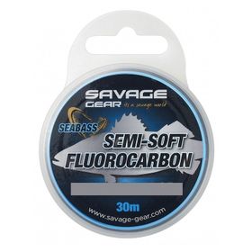 Savage Gear Semi-Soft Fluorocarbon Seabass 30 m Clear Misina
