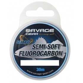 Savage Gear Semi-Soft Fluorocarbon Seabass Clear 30 m 0.35 mm Misina