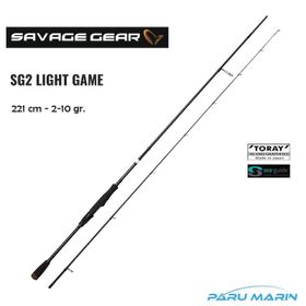 Savage Gear SG2 Light Game 221 cm 5-18 gr 2 Parça Olta Kamışı