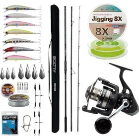 Savage Gear SGS8 8000 FD 8+1BB Jig Olta Makinesi+Okuma Alijos Surf 435 cm 100+250 gr 3 Parça Olta Kamışı