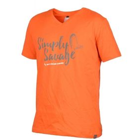 Savage Gear Simply Savage V-neck Tee Grey T-Shirt