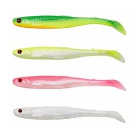 Savage Gear Slender Scoop Shad 9 cm 4 gr Dark Water Mix 4 Adet Suni Balık Yemi