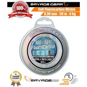 Savage Gear Soft Fluoro Carbon 0.30 mm 50 m 6 kg 13.3 LB Misina