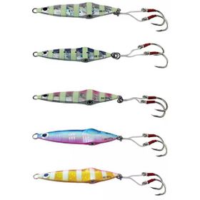 Savage Gear Squish Jig 11.5 cm 130 gr Glow Zebra Sahte Balık