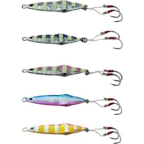 Savage Gear Squish Jig 11.5 cm 130 gr Glow Zebra Sahte Balık