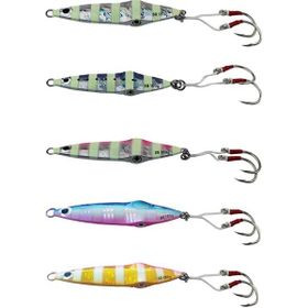 Savage Gear Squish Jig 11.5 cm 130 gr Glow Zebra Sahte Balık