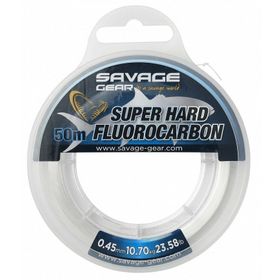 Savage Gear Super Hard Fluorocarbon 50 m 0.50 mm 13.20 kg 29.10 lbs Clear Misina