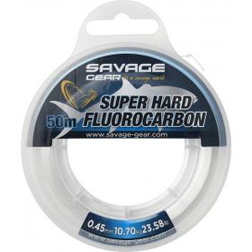 Savage Gear Super Hard Fluorocarbon 50 m 0.68 mm 22.40 kg 49.38 lbs Clear Misina