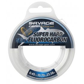 Savage Gear Super Hard Fluorocarbon 50 m 0.68 mm 22.40 kg 49.38 lbs Clear Misina