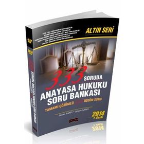Savaş Yayınevi 333 Soruda Altın Seri Anayasa Hukuku Soru Bankası