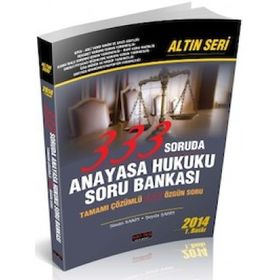 Savaş Yayınevi 333 Soruda Altın Seri Anayasa Hukuku Soru Bankası
