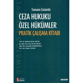 Savaş Yayınevi Ceza Hukuku Özel Hükümler Pratik Çalışma Kitabı