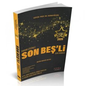 Savaş Yayınları 2020 Best Of Tamamı Çözümlü Son Beşli Soru Bankası