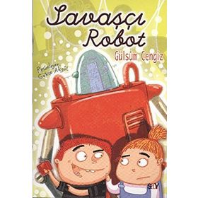 Savaşçı Robot Renkli Resimli Büyük Boy - Gülsüm Cengiz