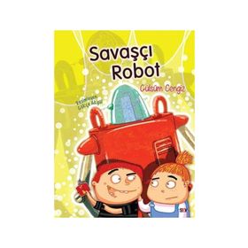 Savaşçı Robot Renkli Resimli Büyük Boy - Gülsüm Cengiz