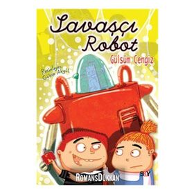 Savaşçı Robot Renkli Resimli Büyük Boy - Gülsüm Cengiz
