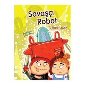 Savaşçı Robot Renkli Resimli Büyük Boy - Gülsüm Cengiz