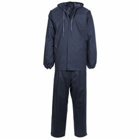 Savex BRS.003 Lacivert Fermuarlı Takım Balıkçı Yağmurluk