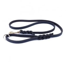 Savex Pet Doggie YOEGT11 Kahve 1.1x180 cm Yağlı Derili 4 Örgülü Eğitim Gezdirme Tasması