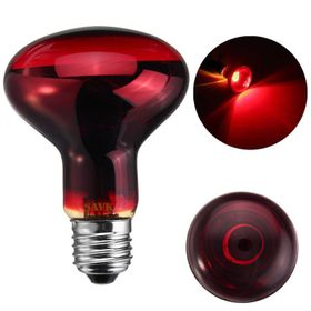 Şavk 150W R125 220V Kırmızı Cam Isı Ampulü