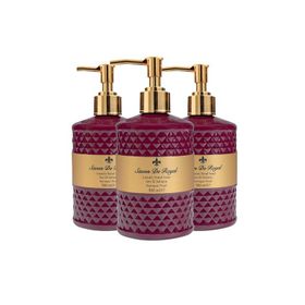 Savon De Royal Baroque Pearl 3x500 ml Luxury Vegan Sıvı Sabun